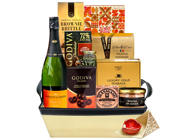 Valentines Day Flower n Gift - Diwali Deepavali Premium Food Gift Hamper DW11 - DG1016A1 Photo